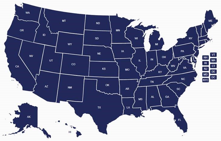 See USCCA's interactive Concealed Carry Reciprocity Map & Gun Laws By State