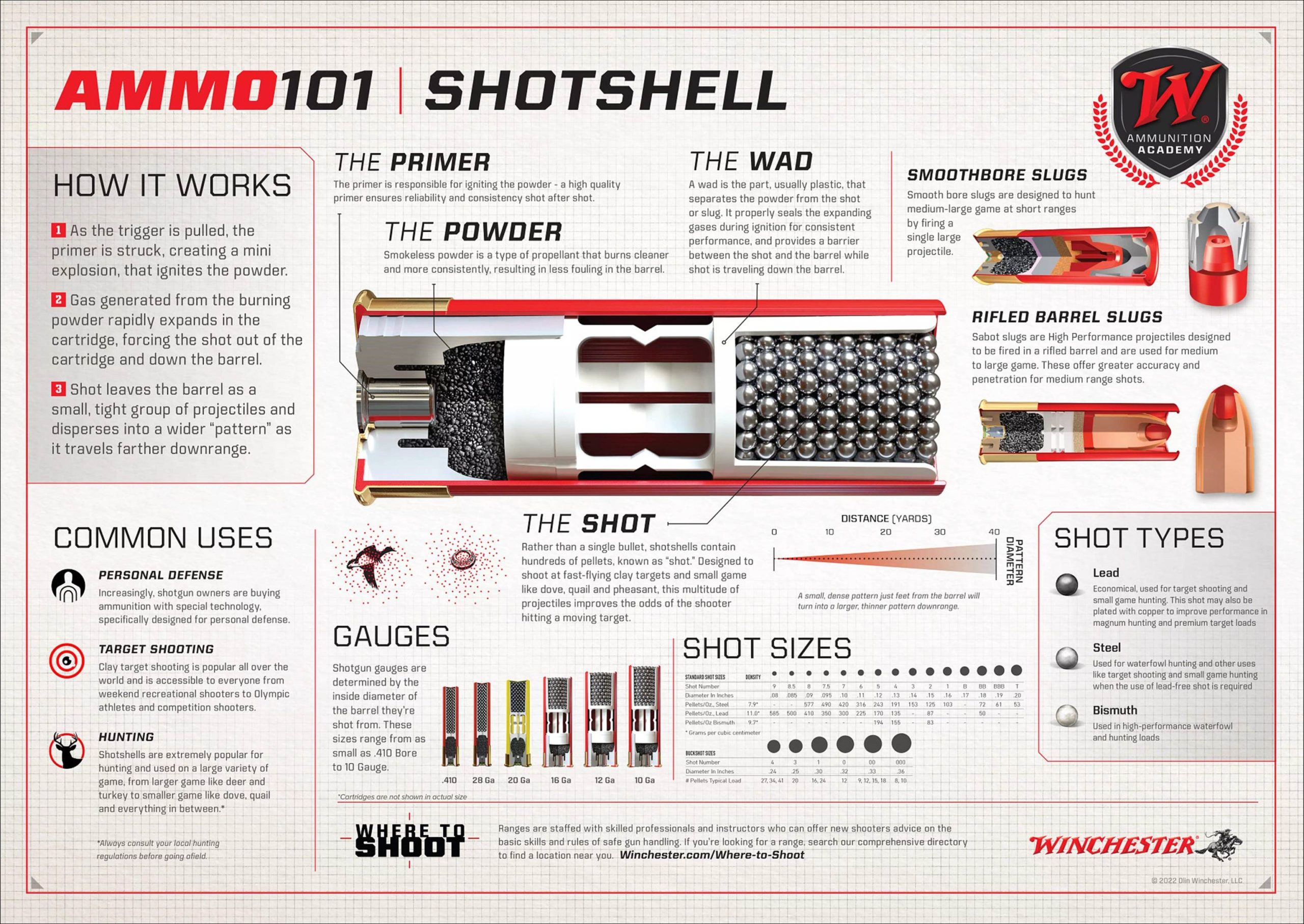 Image of the inner working of shotshell ammunition